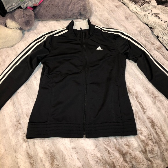 Black ADIDAS Track Zip Up - Picture 1 of 3